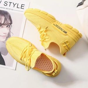 Lace-up front wide fit sneakers